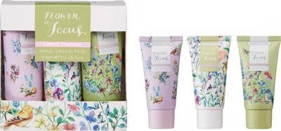 Produktbild von Heathcote & Ivory Flower of Focus 3x30 ml Handcreme-Trio Lavendel und Rosmarin