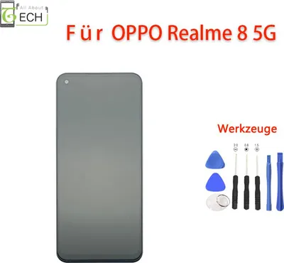 Produktbild von Für Oppo Realme 8 5G RMX3241 LCD Display mit Rahmen Bildschirm Touch Screen