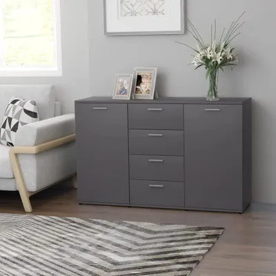 Produktbild von vidaXL Sideboard Grau 120x35,5x75 cm Holzwerkstoff