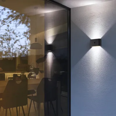 Produktbild von Akku-Außenleuchte, 330 lm, 3000 K, magnetisch, Up-Downlight, schwarz