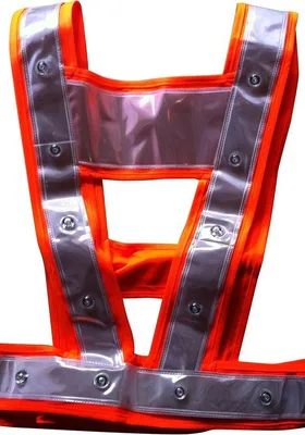 Produktbild von Famanu Sicherheitsweste fluoreszierend mit 24 LEDs - Orange