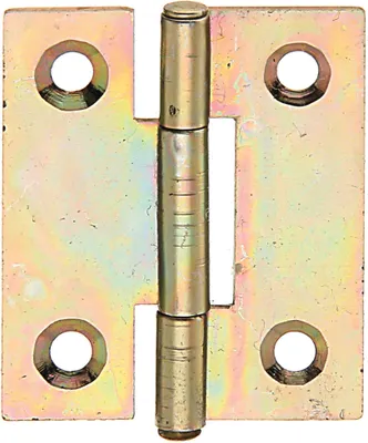 Produktbild von Scharnier schmal 31,5x26x0,75mm gelb verzinkt, GAH 345365