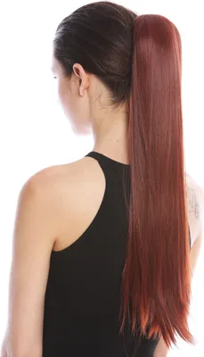 Produktbild von WIG ME UP Zopf Steckkamm Lang Glatt Rotbraun YZF-1094S-35