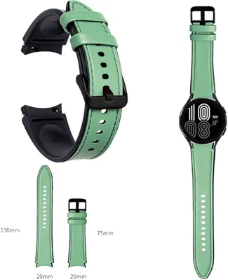 Produktbild von Für Samsung Galaxy Watch FE 6 5 4 Normal Pro Classic alle Größen Kunstleder Armband