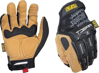 Produktbild von Famanu Arbeitshandschuhe - Klein Braun/Schwarz - Material4X®