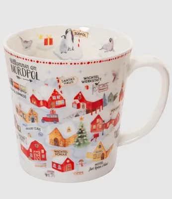 Produktbild von Kaffeebecher Nordpol, Tasse, Weihnachtstasse, Geschenkidee, Tassen