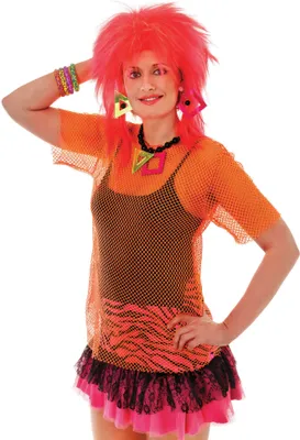 Produktbild von Erwachsene Damen Neon Mesh Top