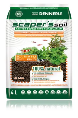 Immagine prodotto di Dennerle Scaper's Soil 1-4 mm substrato attivo per acquari 4 litri
