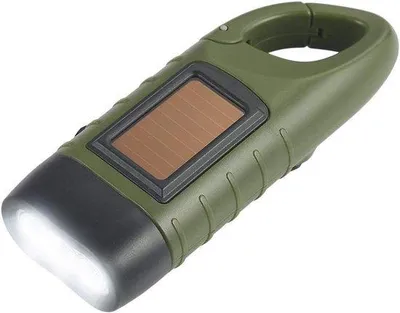 Obrázek produktu pro Ruční LED svítilna, zelená, dobíjecí