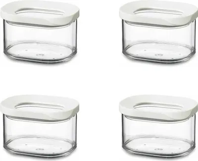 Produktbild von Mepal | 4-tlg Vorratsdosen Set Modula | 175 ml | weiß | ideal für trockene Lebensmittel | Frischhaltedose | praktische Aufbewahrungslösung