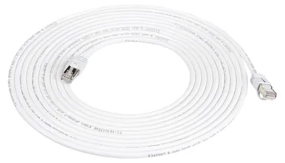 Obrázek produktu pro A. Základní, kvalitní síťový kabel, RJ45, Cat7, Gigabit Ethernet, bílý, 6 metrů, 1 kus