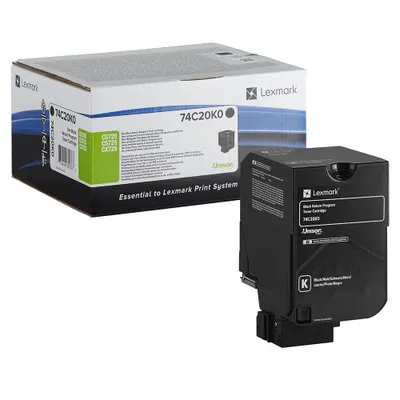 Image de Toner Lexmark 74C20K0        black    3.000 Seiten   74C20K0
