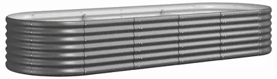 Image de VIDAXL -Planungsbox 224x80x36 cm Pulver -Stahl grau