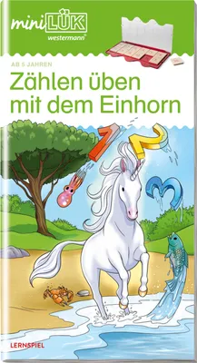 Produktbild von LÜK miniLÜK Buch Zählen üben mit dem Einhorn ab 5 Jahren 4608