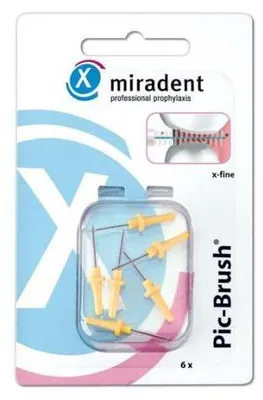 Produktbild von Pic Brush Interdentalb.Ersatzb.1,8 mm gelb 6 St