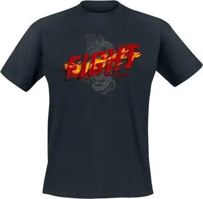 Produktbild von Mortal Kombat T-Shirt Herren Fight! schwarz Fan-Merch, Gaming 100% Baumwolle L