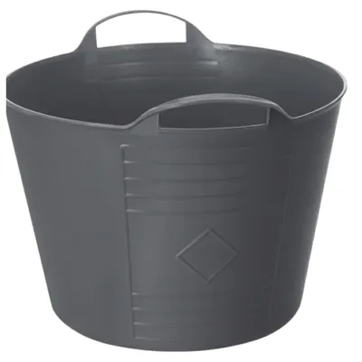 Produktbild von Excellent Housewares Flexible Wanne / Eimer - anthrazit - 15 l