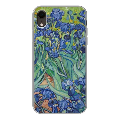 Produktbild von MuchoWow® Handyhülle Schutzhülle Hülle für iPhone XR Schwertlilien - Vincent van Gogh Silikon Softcase Handy Hülle - Schutzdeckel