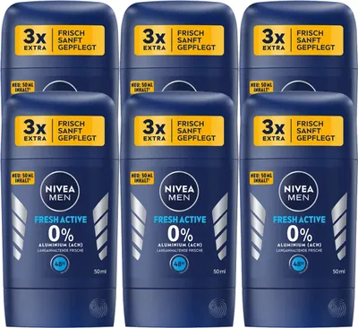 Obrázok produktu pre Nivea Men Deodorant Deo Stick Fresh Activ bez hliníka 50ml 6-pack