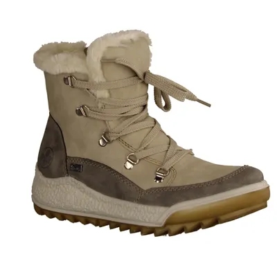 Produktbild von Rieker Y4744-61 Dasmen, Boots gefüttert, Synthetik, Beige, NEU - Damenschuhe Modische Stiefelette / Boots, Beige