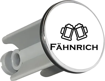 Produktbild von Huuraa Waschbeckenstöpsel Fähnrich Schützenfest 4cm höhenverstellbar Abflussstopfen Geschenkidee