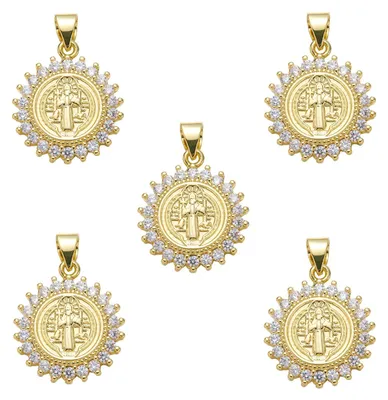 Image de Pendentifs en or représentant la Vierge Marie, pour bijoux