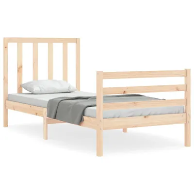 Produktbild von vidaXL Massivholzbett ohne Matratze 90x200 Kiefernholz