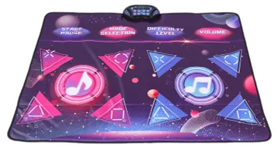 Produktbild von Tanzmatte für Kinder – Elektronisches Tanzpad mit Musik, 8 Spielmodi, interaktives Spiel für zwei Spieler, geräuscharm – Geburtstagsgeschenk für Jungen und Mädchen