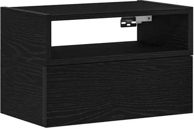 Produktbild von Wand-Nachttisch Schwarz 45x26x28,5 cm