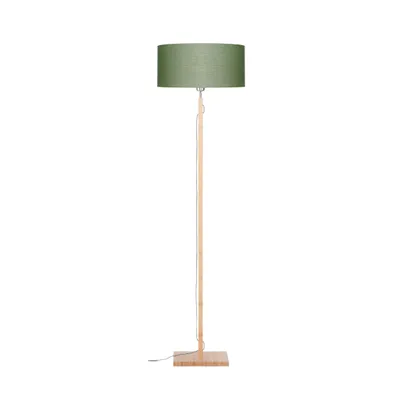 Produktbild von GOOD&MOJO - Stehleuchte Fuji - Grün/Bambus - Ø47cm für Wohnzimmer, Schlafzimmer