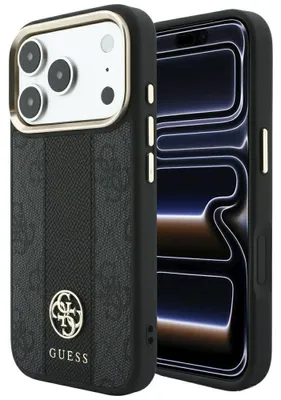 Zdjęcie produktu dla Etui Guess 4G Stripe do iPhone 18 Pro / 17 Pro czarny