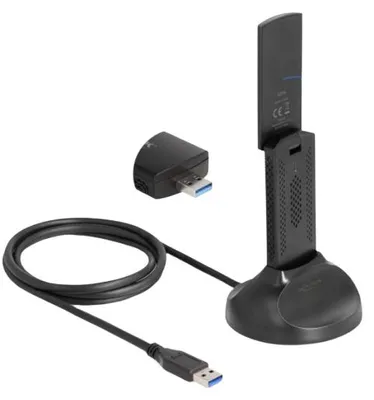 Produktbild von DeLOCK 12774, Kabellos, USB, WLAN, Wi-Fi 6E (802.11ax), 2402 Mbit/s