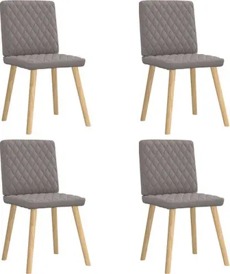 Produktbild von Esszimmerstühle 4 Stk. Taupe Stoff