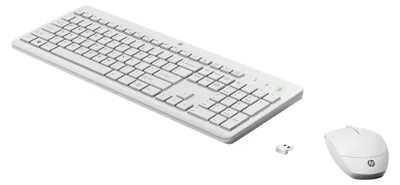 Image de HP Tastatur+Maus 230 Kabellos Weiß Deutsch