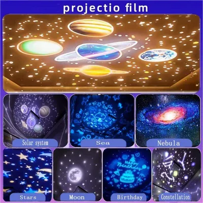 Produktbild von Nachtlicht, Projektor, LED-Projektor mit 360-Grad-Drehung