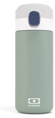 Isolierflasche 360 ml, hält 12 h warm/kalt, auslaufsicher, grün