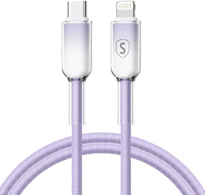 Productafbeelding van Sign Dynamic Series USB-C naar Lightning-kabel, 2,4A, 1 meter - Lila