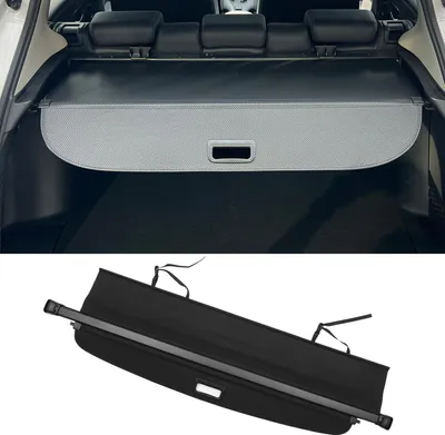 Produktbild von Kofferraum ausziehbare Laderaumabdeckung für Toyota RAV4 2006-2012 Heckklappenregal Gepäcksicherheitsschutzschirm, Leinwand, Glanzschwarz