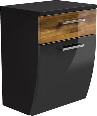 Produktbild von Posseik Unterschrank anthrazit-walnuss, Rima (B x T x H) 40 x 53 x 30 cm, 5876 85