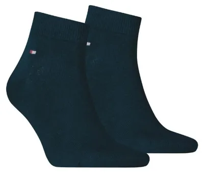 Immagine prodotto di Tommy Hilfiger - Calzini alla caviglia da uomo, filato (confezione da 2) NA1104 (48 EU - 50 EU) (blu navy)