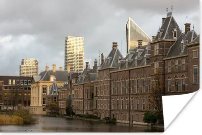 Produktbild von MuchoWow® Poster Den Haag - Innerer Gerichtshof - Wolken 120x80 cm - Bilder
