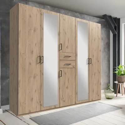 Produktbild von Kleiderschrank 225cm in Eiche, DUNBAR-43