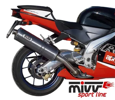 Obrázek produktu pro MIVV Oválný výfuk Slip-on z nerezové oceli pro APRILIA RSV 1000