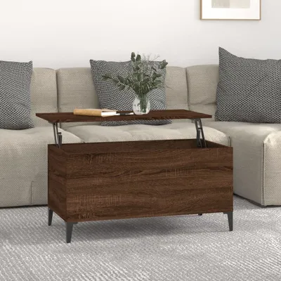 Produktbild von Couchtisch Braun Eichen-Optik 90x44,5x45 cm Holzwerkstoff