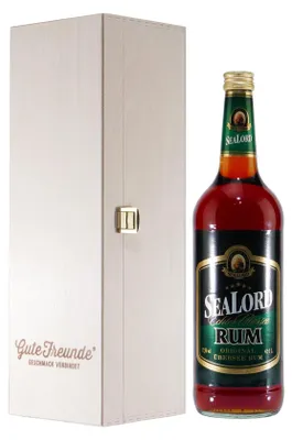 Produktbild von Sealord Echter Übersee Rum mit Geschenk-Holzkiste
