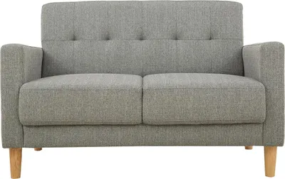 Produktbild von Miliboo - 2-Sitzer Sofa aus grauem Stoff MOON