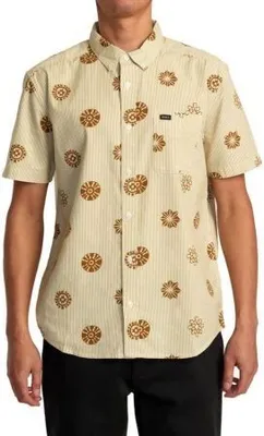 Immagine prodotto di Camicia a maniche corte RVCA ENDLESS SEERSUCKER - beige - M