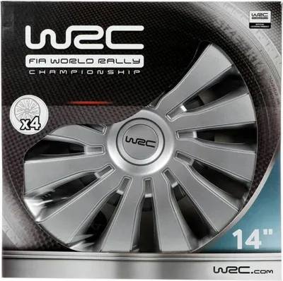 Immagine prodotto di 007584 coprimozzi 14 pollici argento WRC Accessori per automodelli Racing