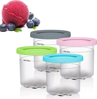 Produktbild von Eiscreme Behälter und Deckel für Ninja Eismaschine NC299AMZ&NC300s,Eiscreme Aufbewahrungsbehälter,Eismaschine Maschine Zubehör