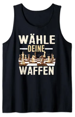 Produktbild von Schach lustiger Spruch Schachspiel Schachspieler Schachfigur Tank Top